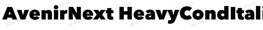 AvenirNext HeavyCondItalic字体转换
